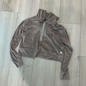 Vuori Sweatshirt cropped with Zipper